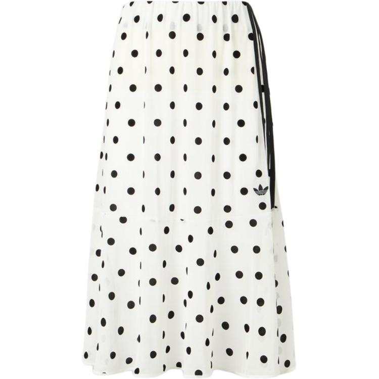 Adidas Originals Sheer Polka Dots Skirt Casual Long Skirt Women's