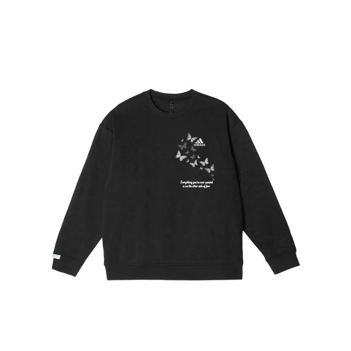 Adidas Adidas LABEL Sweatshirts Unisex Black Crew Neck Moderate Regular