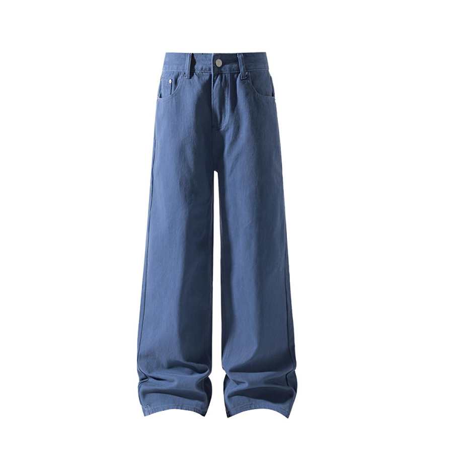 GWAF Jeans Unisex Blue Moderate Straight Fit Pants