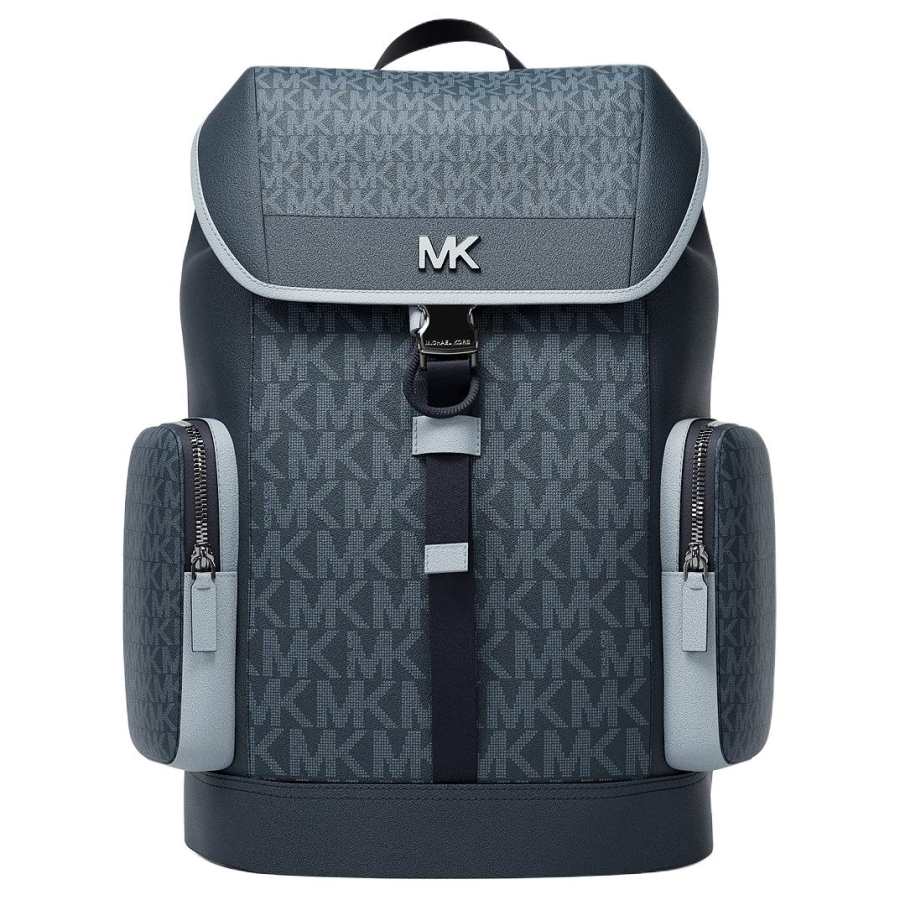 MICHAEL KORS MICHAEL KORS COOPER Coated Canvas Backpack Men's Marine Blue