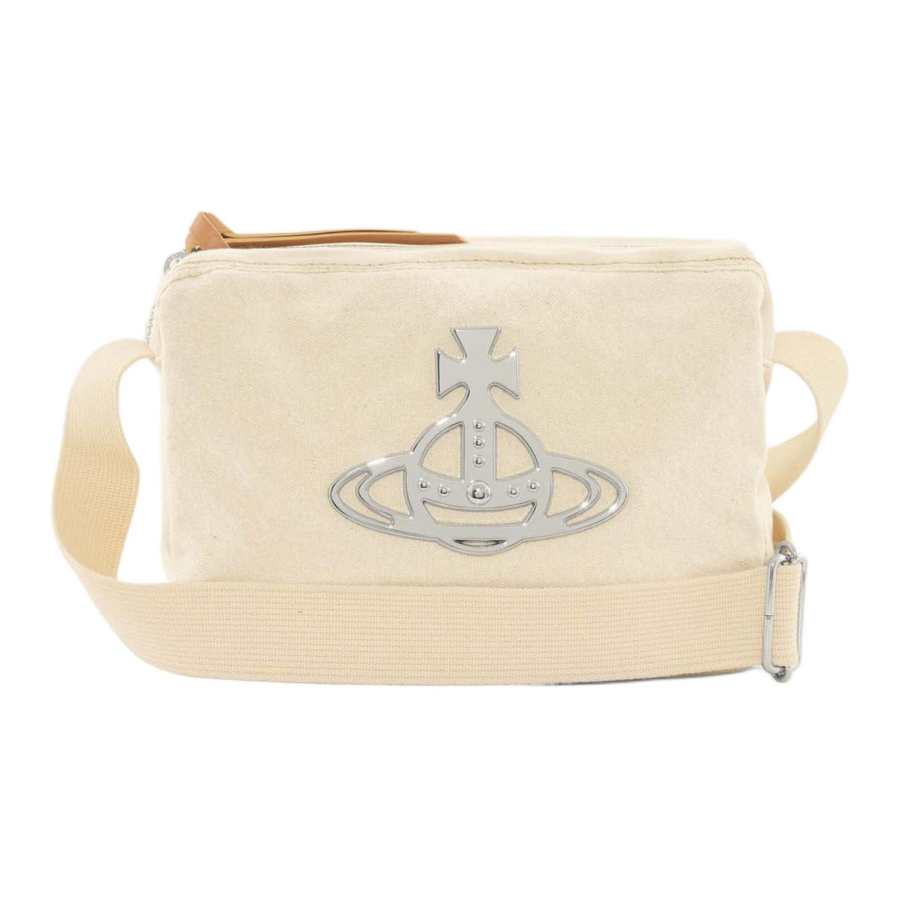 Vivienne Westwood Cotton Shoulder Bag Women's Ecru