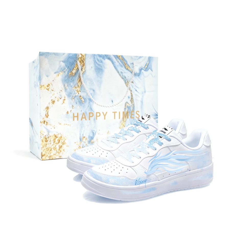 Li-Ning Li Ning Floating Boat Star Chasing Nebula Waves Abrasion Resistant Slip Resistant Low top Skateboard Shoes Unisex