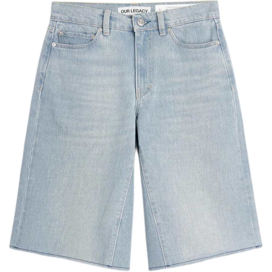 Our Legacy Raw-Hem Denim Bermuda Shorts
