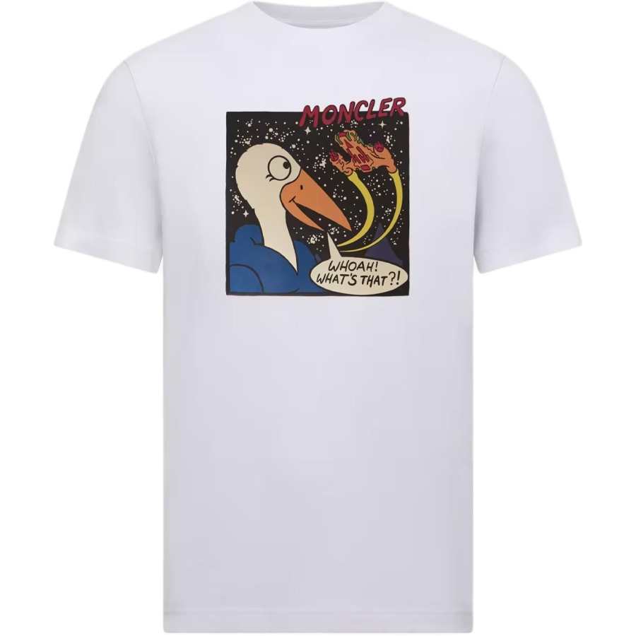 Moncler Space MonDuck Printed Crewneck T-Shirt