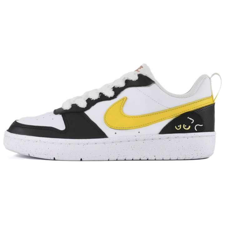 Nike Nike Court Borough Skateboard Shoes Unisex Low Top Black, Yellow