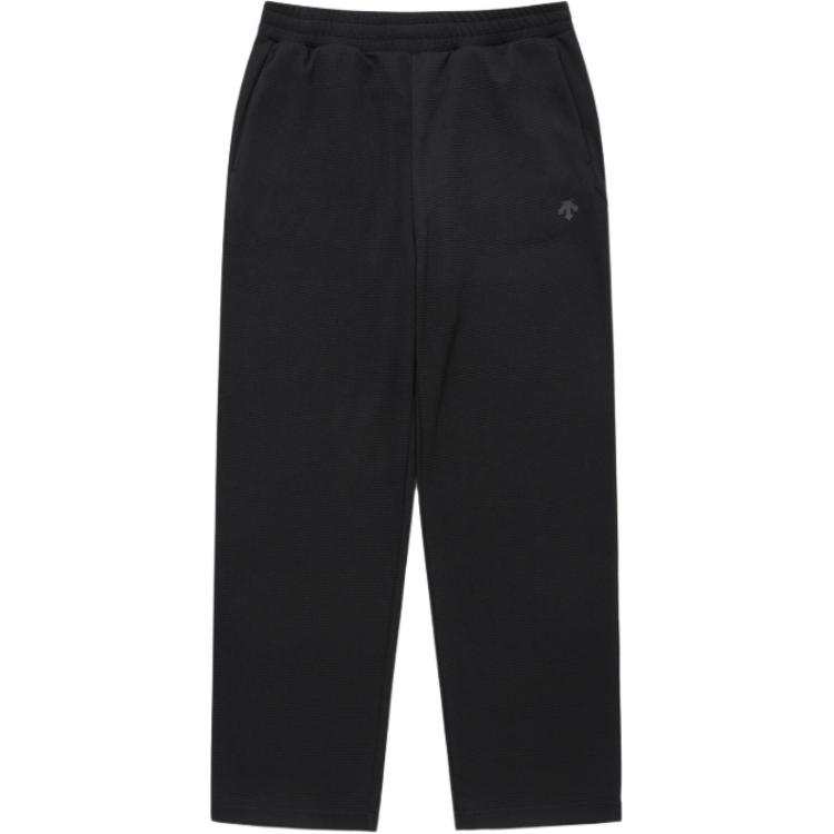DESCENTE Casual Pants Men's Black Moderate Straight Fit Pants