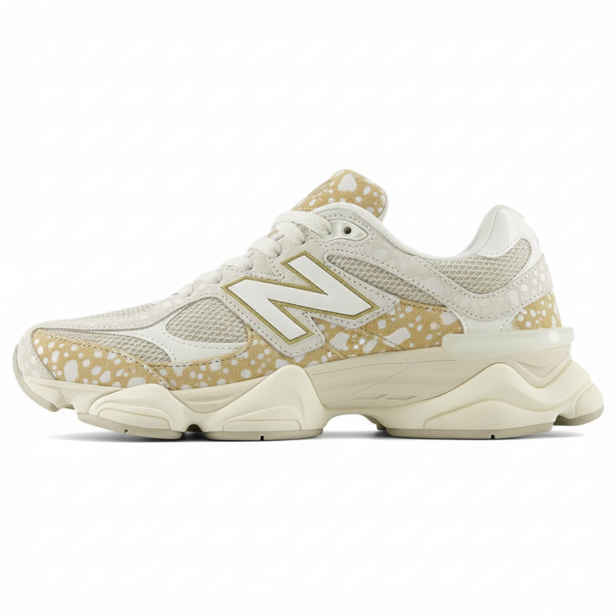 New Balance New Balance NB 9060 Mesh, Suede Abrasion Resistant Casual Shoes Unisex Ecru