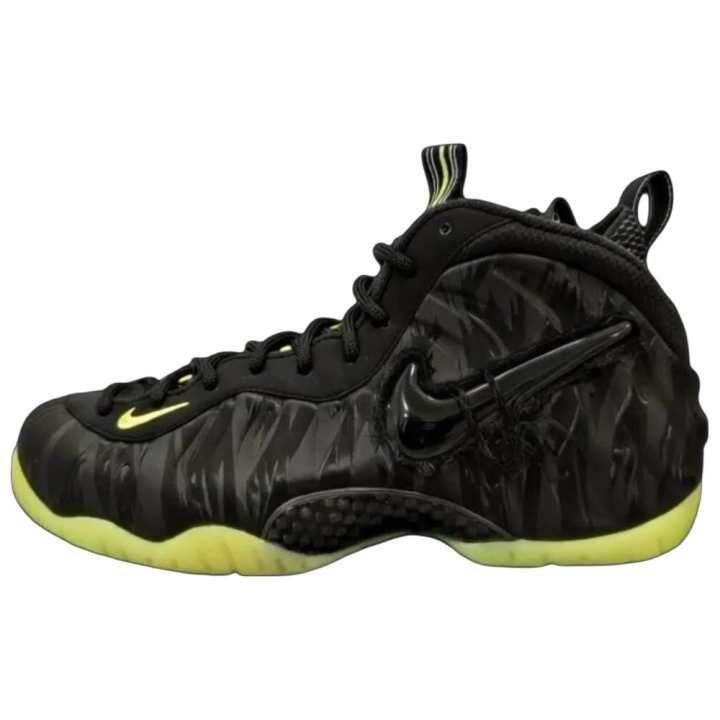 Nike Nike Air Foamposite Basketball Shoes Unisex Black Yellow