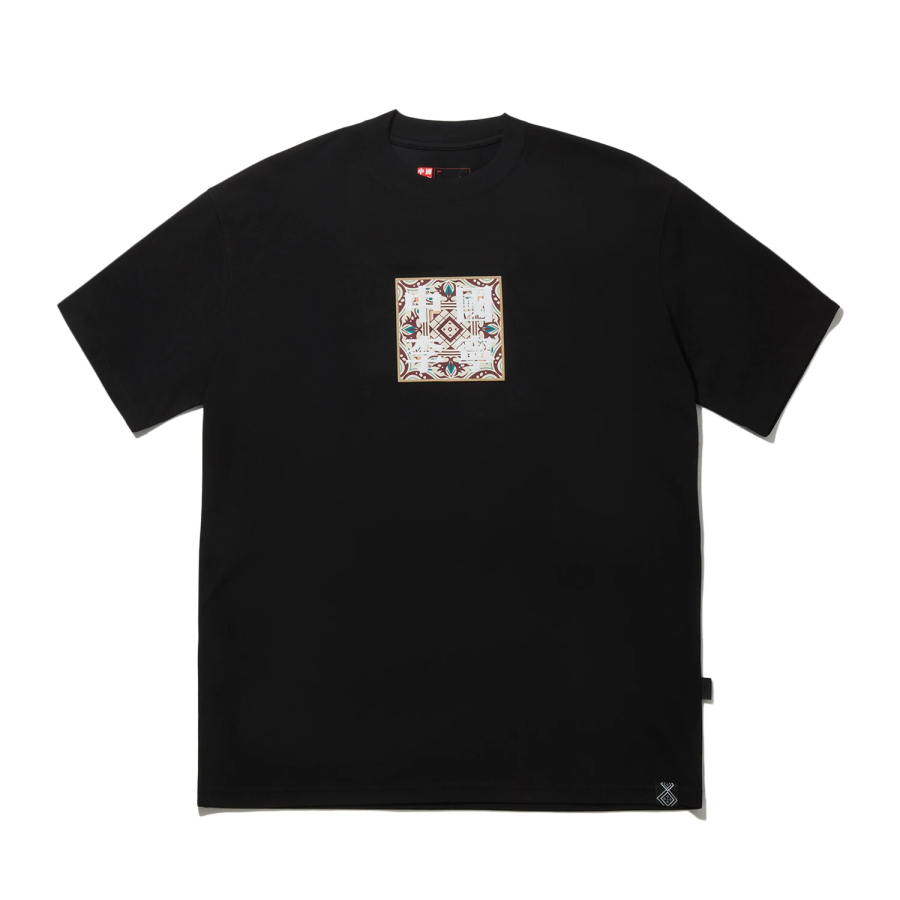 Li-Ning Li Ning T Shirts Unisex Black Crew Neck Moderate