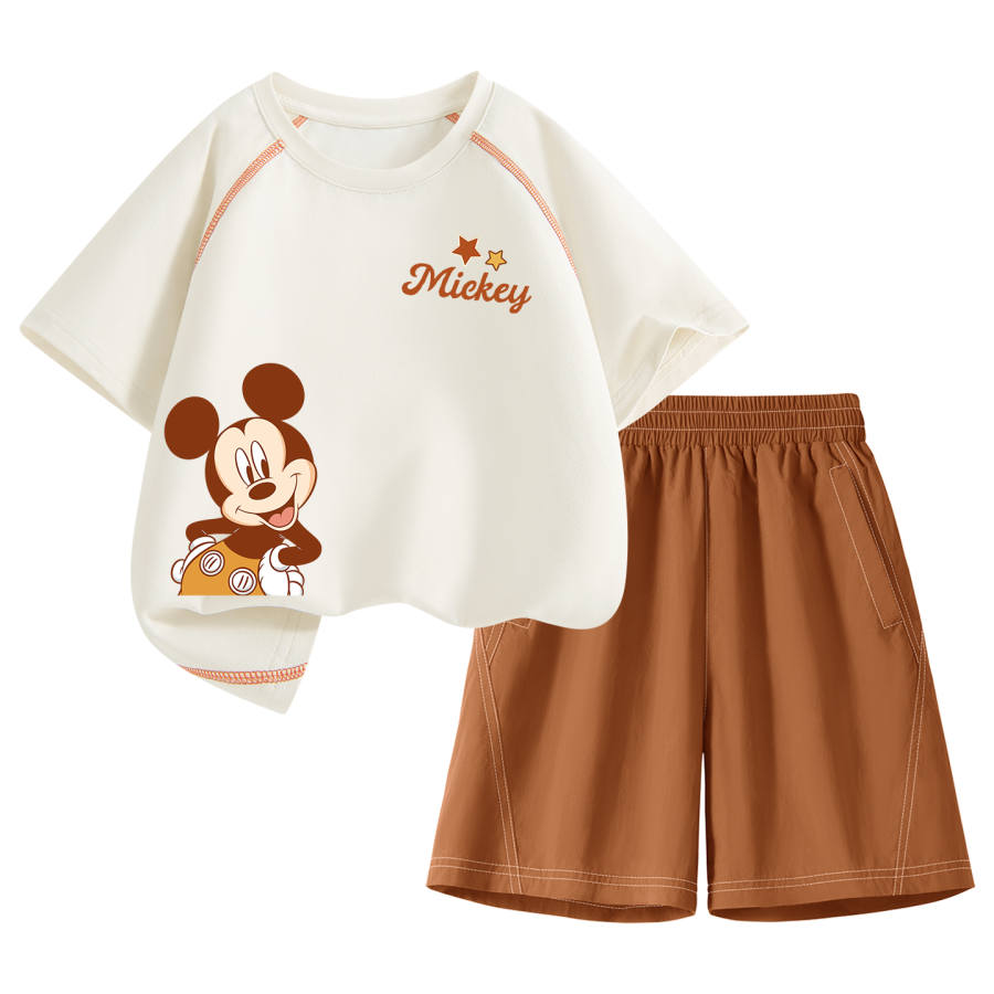 Disney Kids Casual Sportswear Crew Neck Thin Short