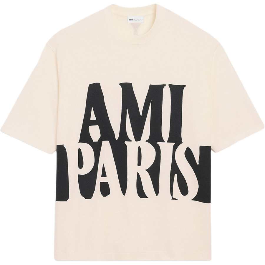 Amiparis Paris Logo Printed Crewneck T-Shirt