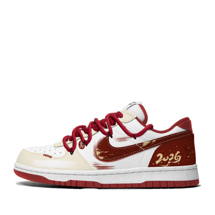 Nike Nike Dunk Red Charm Low top Skateboard Shoes Men's
