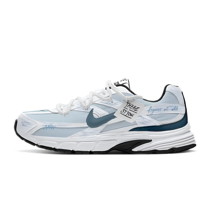 Nike Nike Initiator Cushioning Support Abrasion Resistant Low top Running Shoes Unisex White Blue