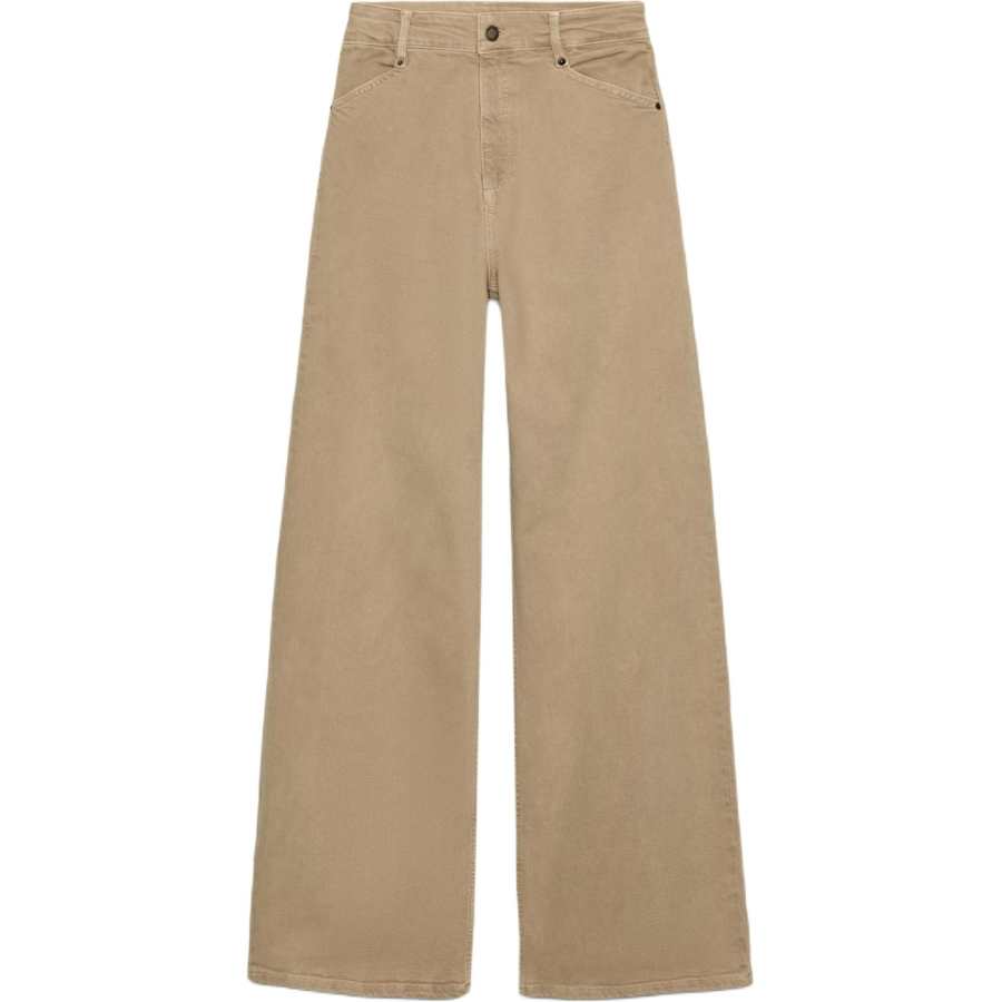 ZARA Jeans Unisex Sand Moderate Straight Fit Pants