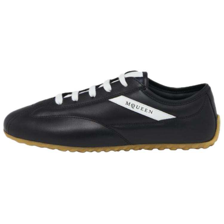 Alexander McQueen Boxe Leather Low top Casual Shoes Women's Black