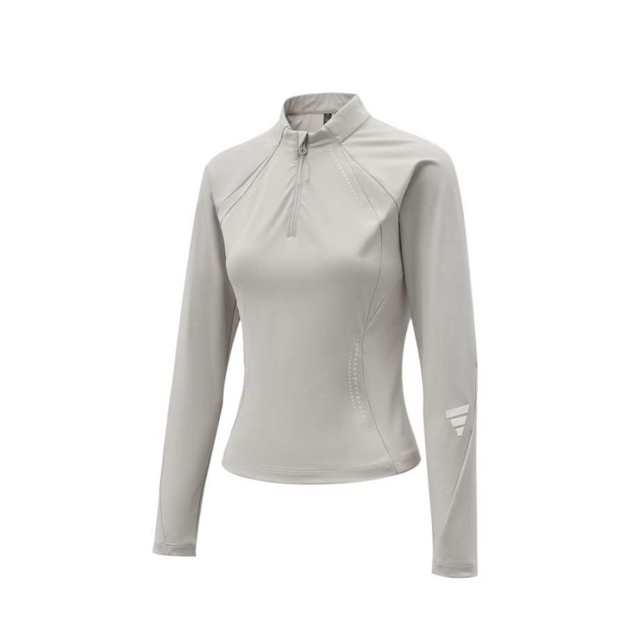 Adidas Adidas T Shirts Women's Light Gray Stand Collar Moderate