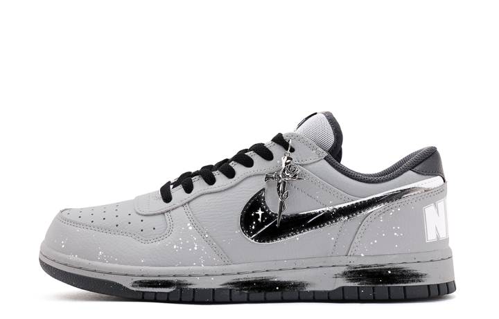 Nike Nike Dunk Coverage Abrasion Resistant Slip Resistant Low top Skateboard Shoes Unisex Gray