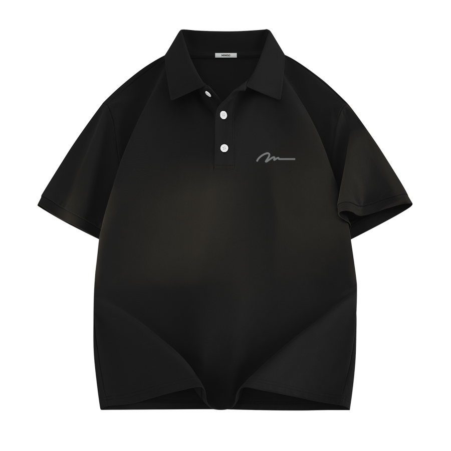 MINISO Polo Shirts Unisex Polo Collar Moderate Straight Fit