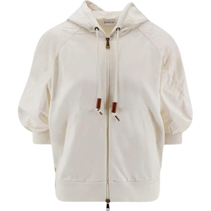 Moncler Puff-Sleeved Zip-Up Hoodie