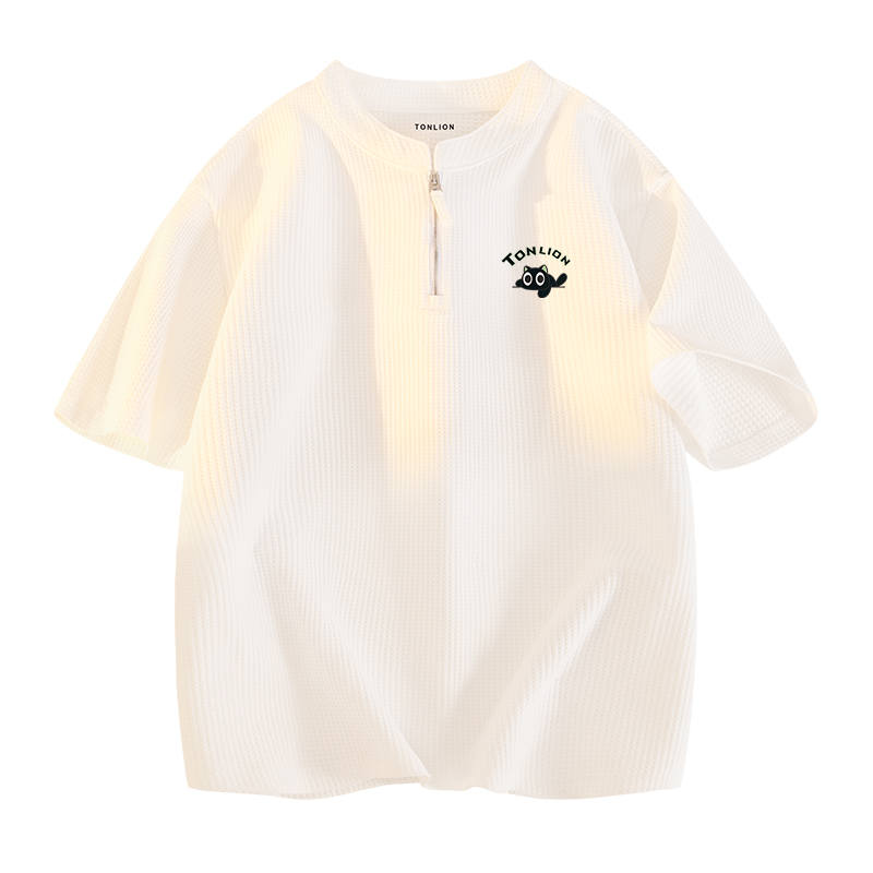 Tonlion T Shirts Unisex Crew Neck Moderate Straight Fit