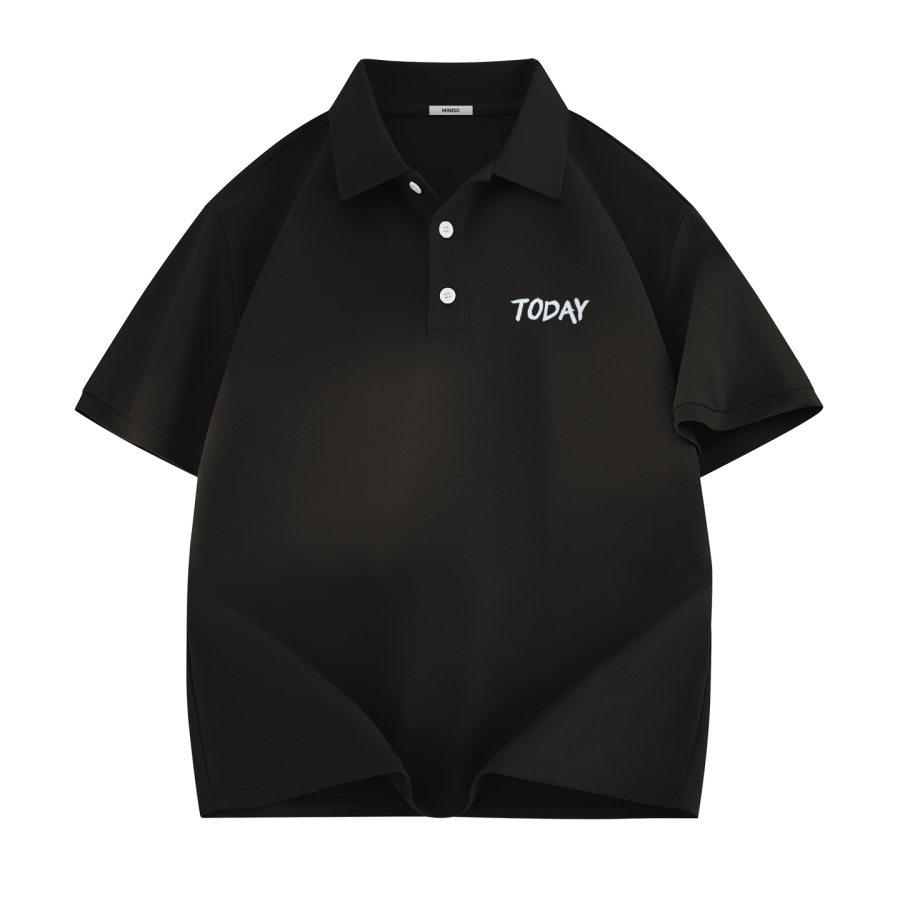 MINISO Polo Shirts Unisex Polo Collar Thin Straight Fit