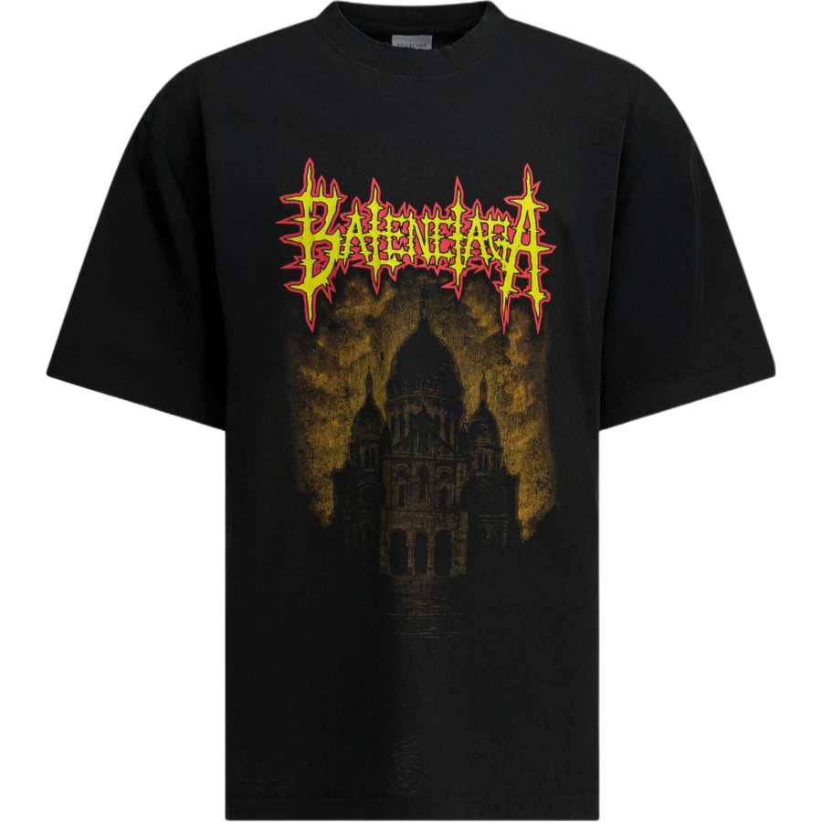 Balenciaga T Shirt Loose Fit Men's Black