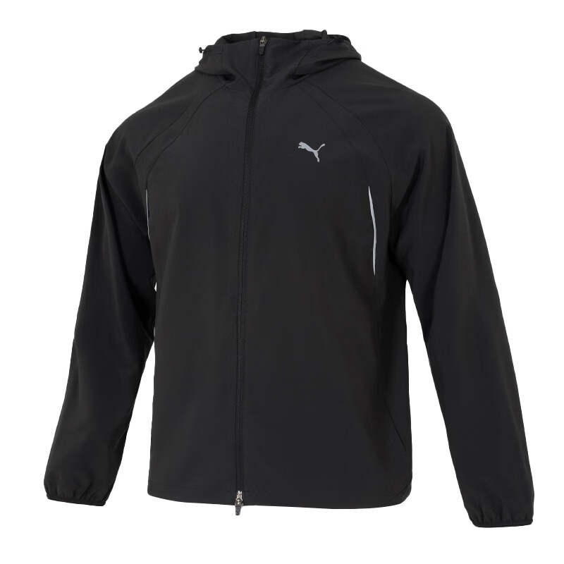 PUMA Jackets Men's Black Hooded Non Detachable Moderate