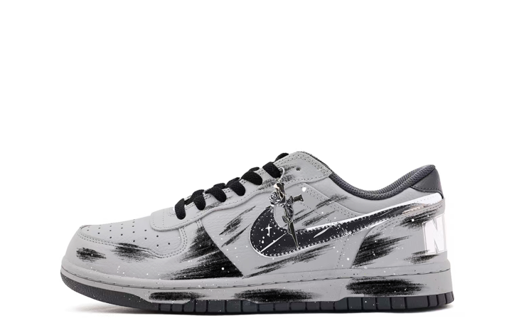Nike Nike Dunk Coverage Abrasion Resistant Slip Resistant Low top Skateboard Shoes Unisex Gray