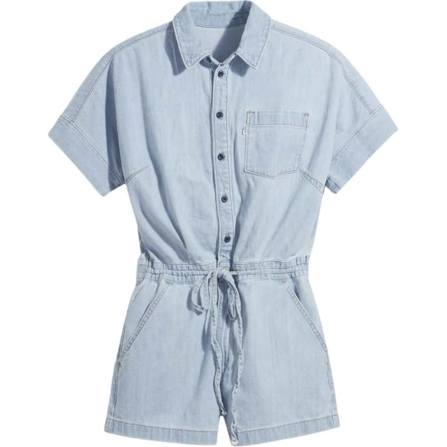 Levis Levis Bodysuits Women's Blue Lapel