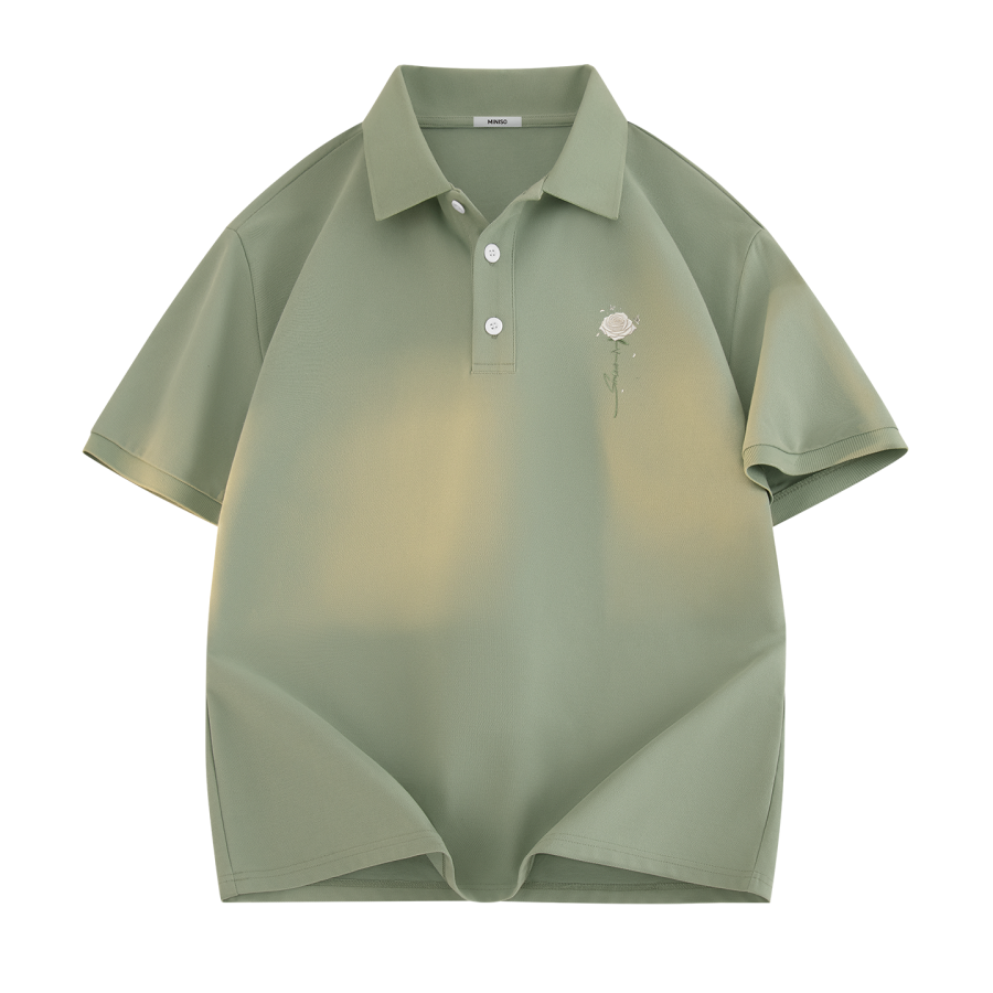 MINISO Polo Shirts Unisex Polo Collar Moderate Straight Fit