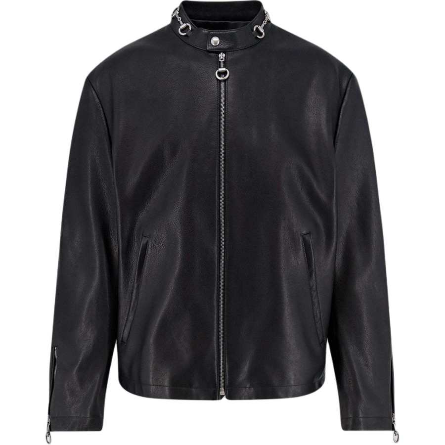 GUCCI GUCCI SS26 Leather Jacket Men's