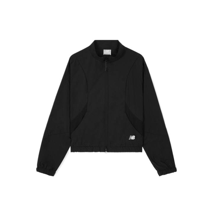 New Balance New Balance Jackets Women's Black Stand Collar Moderate Wind Shell