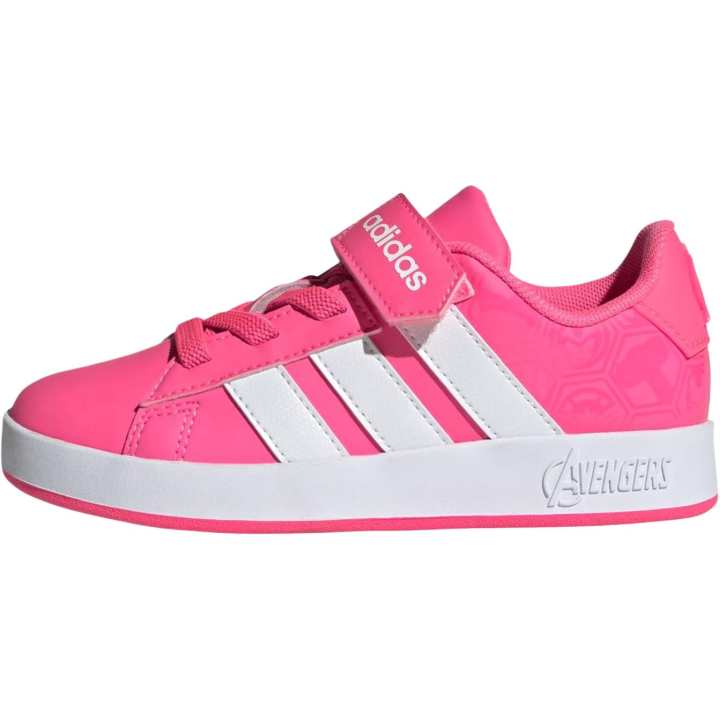 Adidas MARVEL x Adidas GRAND COURT Low top Skateboard Shoes Bright Pink Kids'