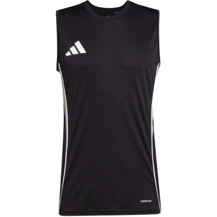 Adidas Adidas TIRO 25 Tank Tops Men's Black Crew Neck Moderate Straight Fit
