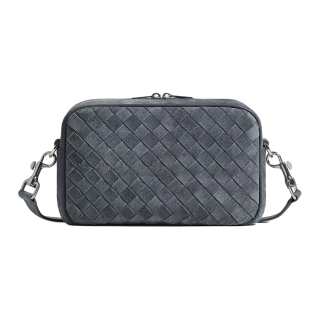 Bottega Veneta Intrecciato Sheepskin Camera Bag, Crossbody Bag, Shoulder Bag Small Men's Dark Indigo Gravel Stone Color