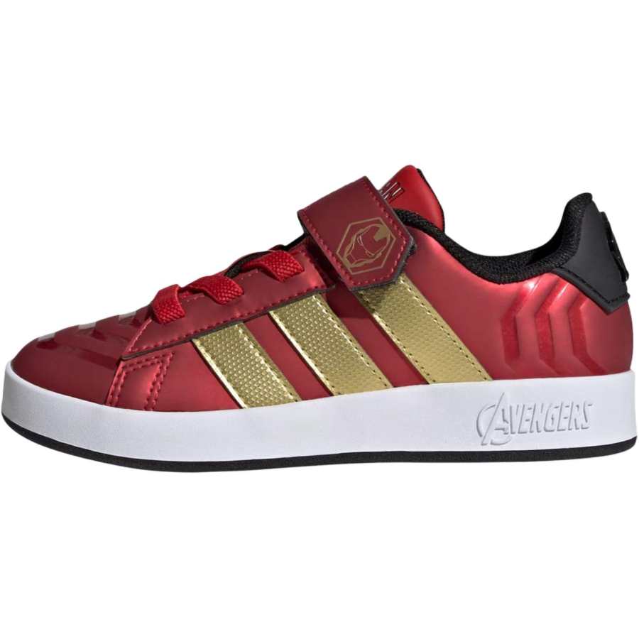 Adidas MARVEL x Adidas GRAND COURT Low top Skateboard Shoes Red Kids'
