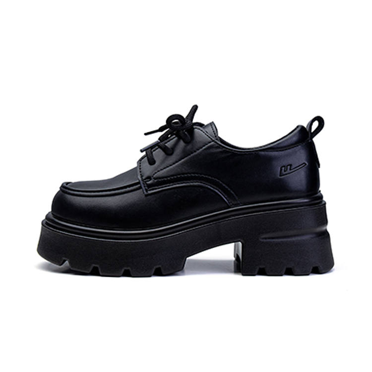 Warrior Platform Mary Jane Shoes 5.5cm Women's Matte Black