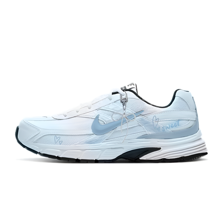 Nike Nike Initiator Cushioning Support Abrasion Resistant Low top Running Shoes Women's White Blue