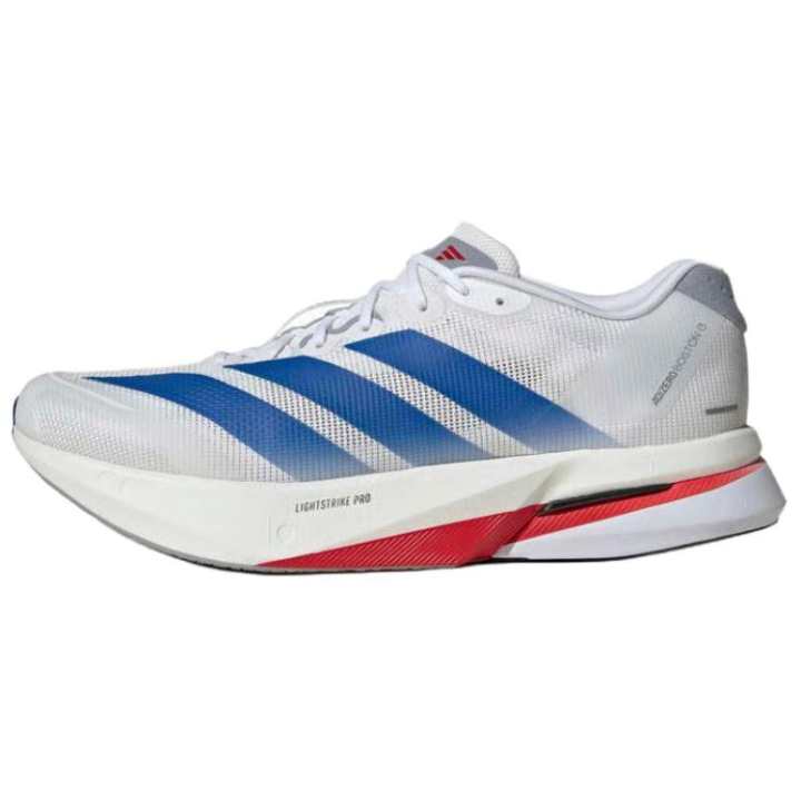Adidas Adidas Adizero Boston 13 Support Low top Running Shoes Men's White Blue Red