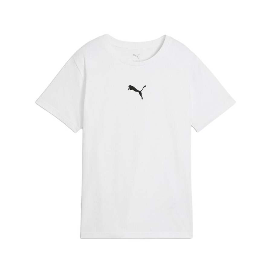 PUMA T Shirts Women's White Crew Neck Moderate