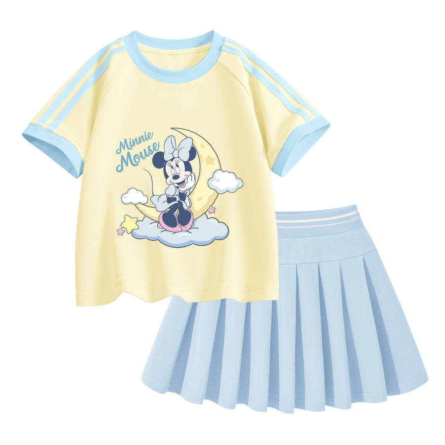 Disney Kids Casual Sportswear Crew Neck Thin Short