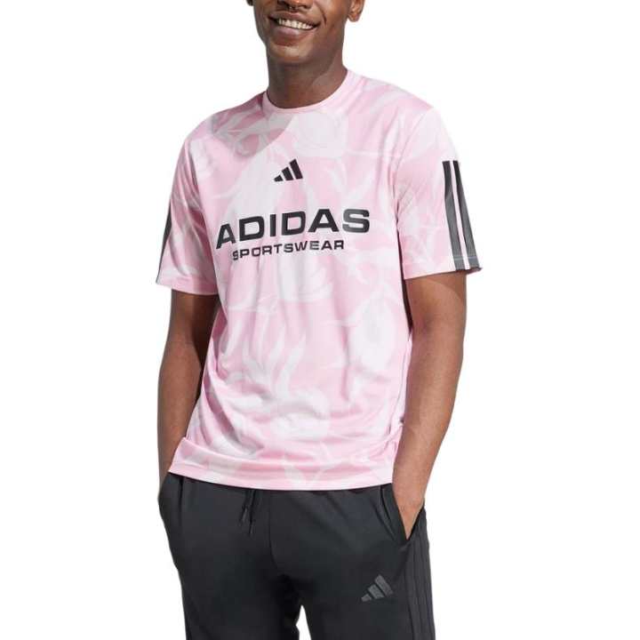 Adidas Adidas T Shirts Men's Pink Crew Neck