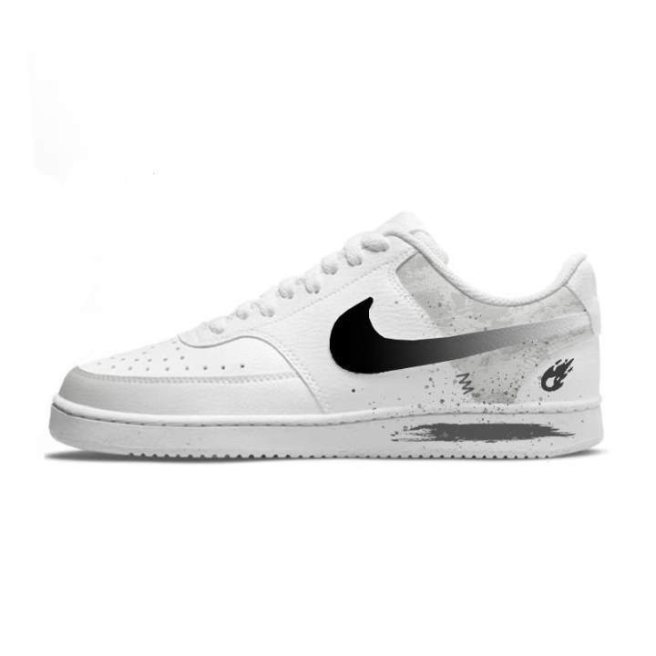 Nike Nike Court Vision 1 Low top Skateboard Shoes Men's White