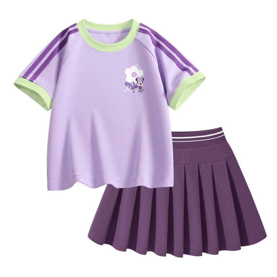 Disney Kids Casual Sportswear Crew Neck Thin Short