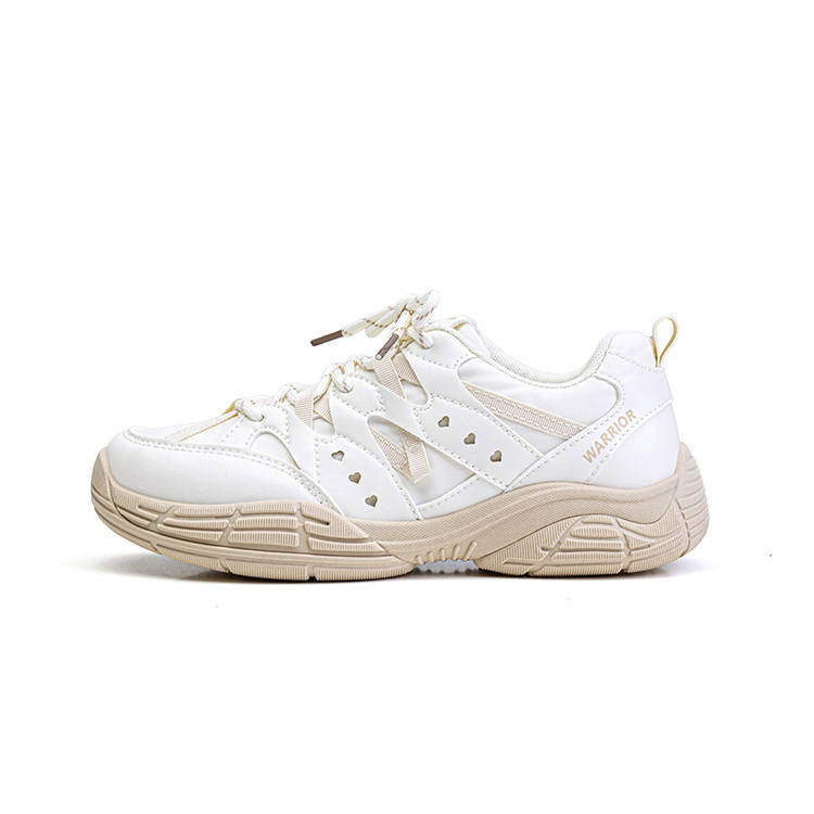 WARRIOR Casual Shoes Women's Low Top Beige Apricot
