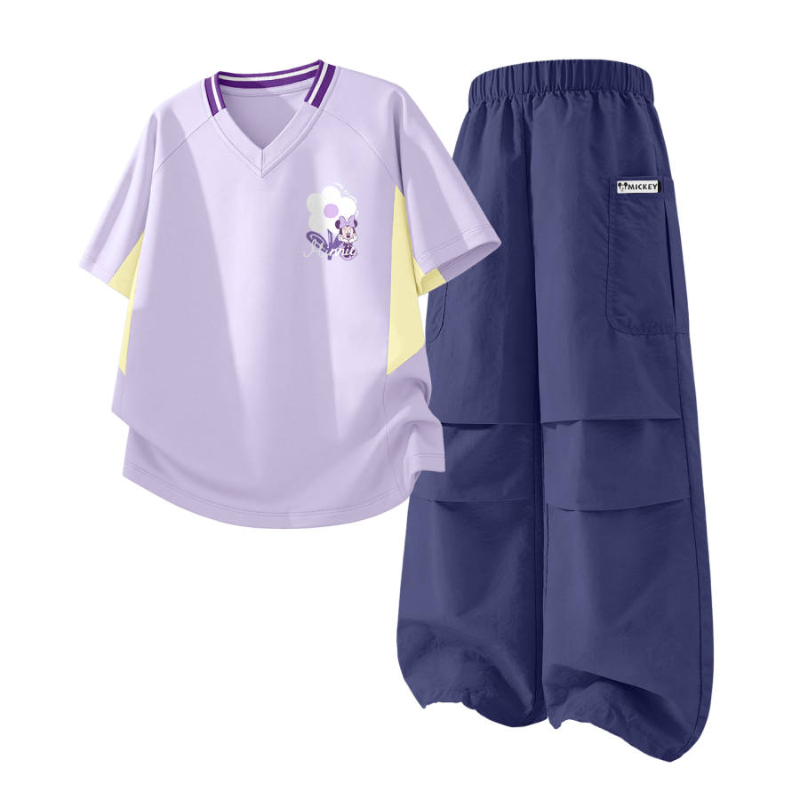 Disney Kids Casual Sportswear V Neck Thin