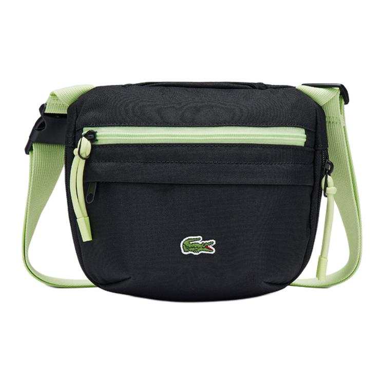 LACOSTE Fabric Crossbody Bags Unisex Black