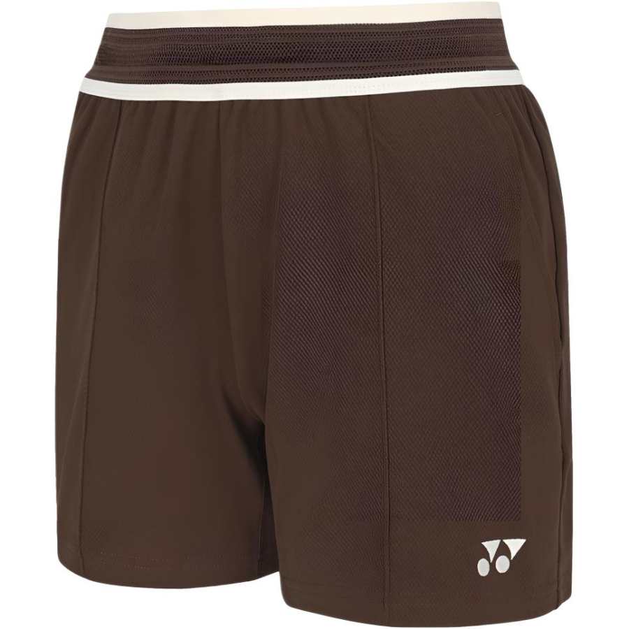 YONEX Sports Shorts Women's Dark Brown Moderate Woven Shorts