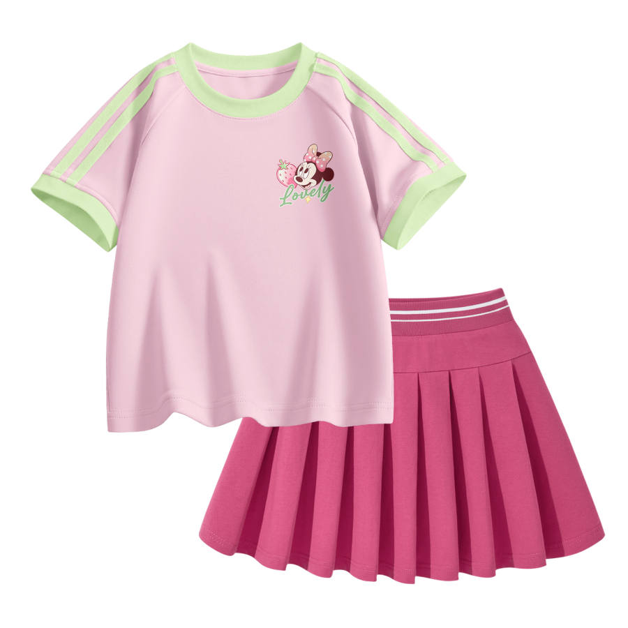 Disney Kids Casual Sportswear Crew Neck Thin Short