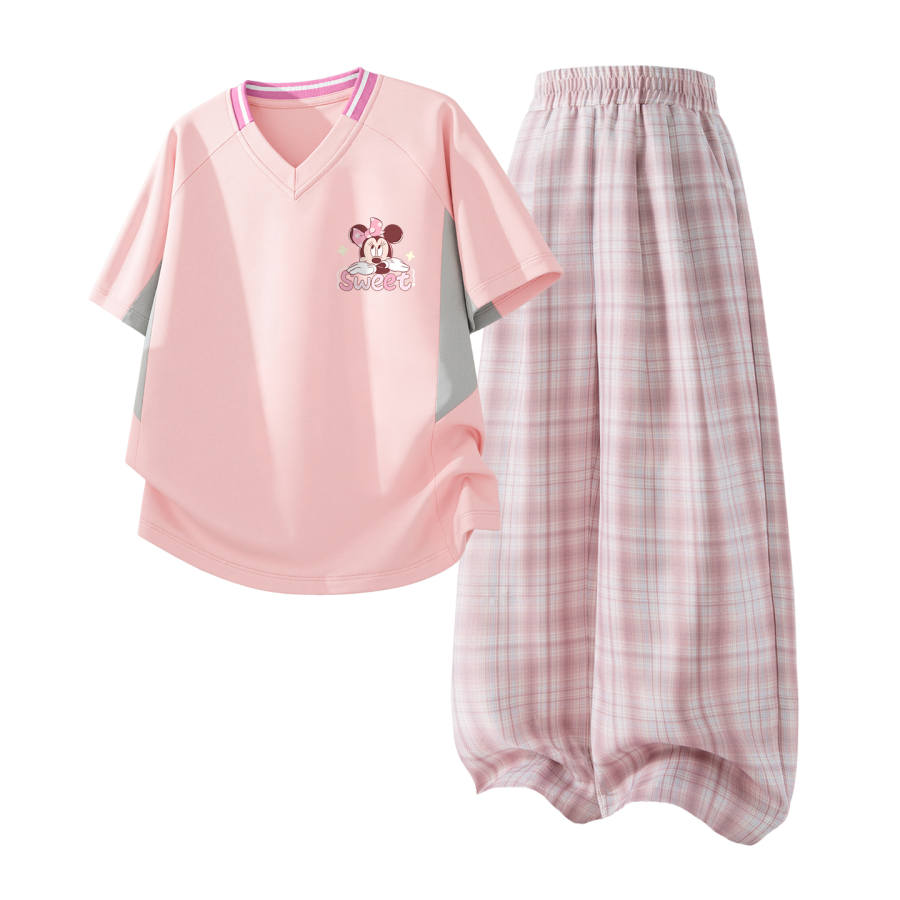 Disney Kids Casual Sportswear V Neck Thin